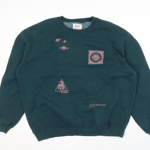 Pacific Republic Green Graphic Sweatshirt Unisex S