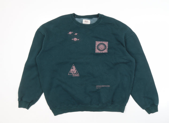 Pacific Republic Green Graphic Sweatshirt Unisex S