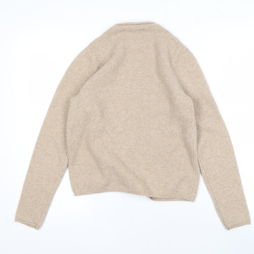 MNG Women's Beige Long Sleeve Sweatshirt Size S