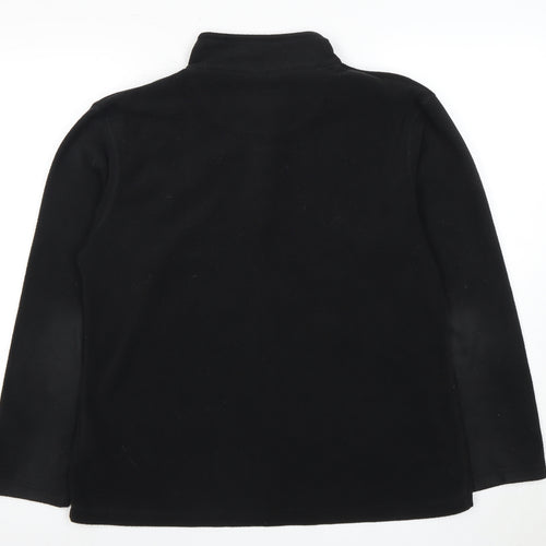 Regatta Women's Black 1/4 Zip Fleece Sweatshirt Size 14