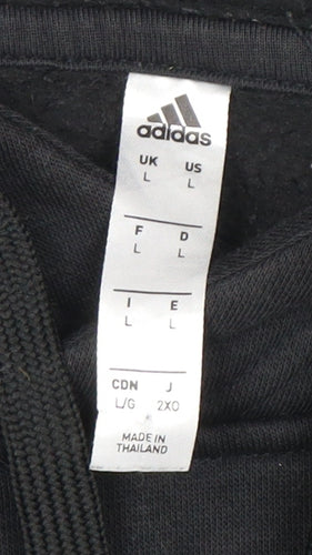 Adidas Men's Black Pullover Hoodie L