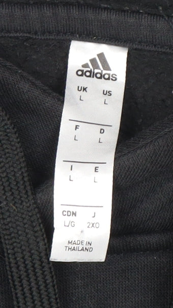 Adidas Men's Black Pullover Hoodie L