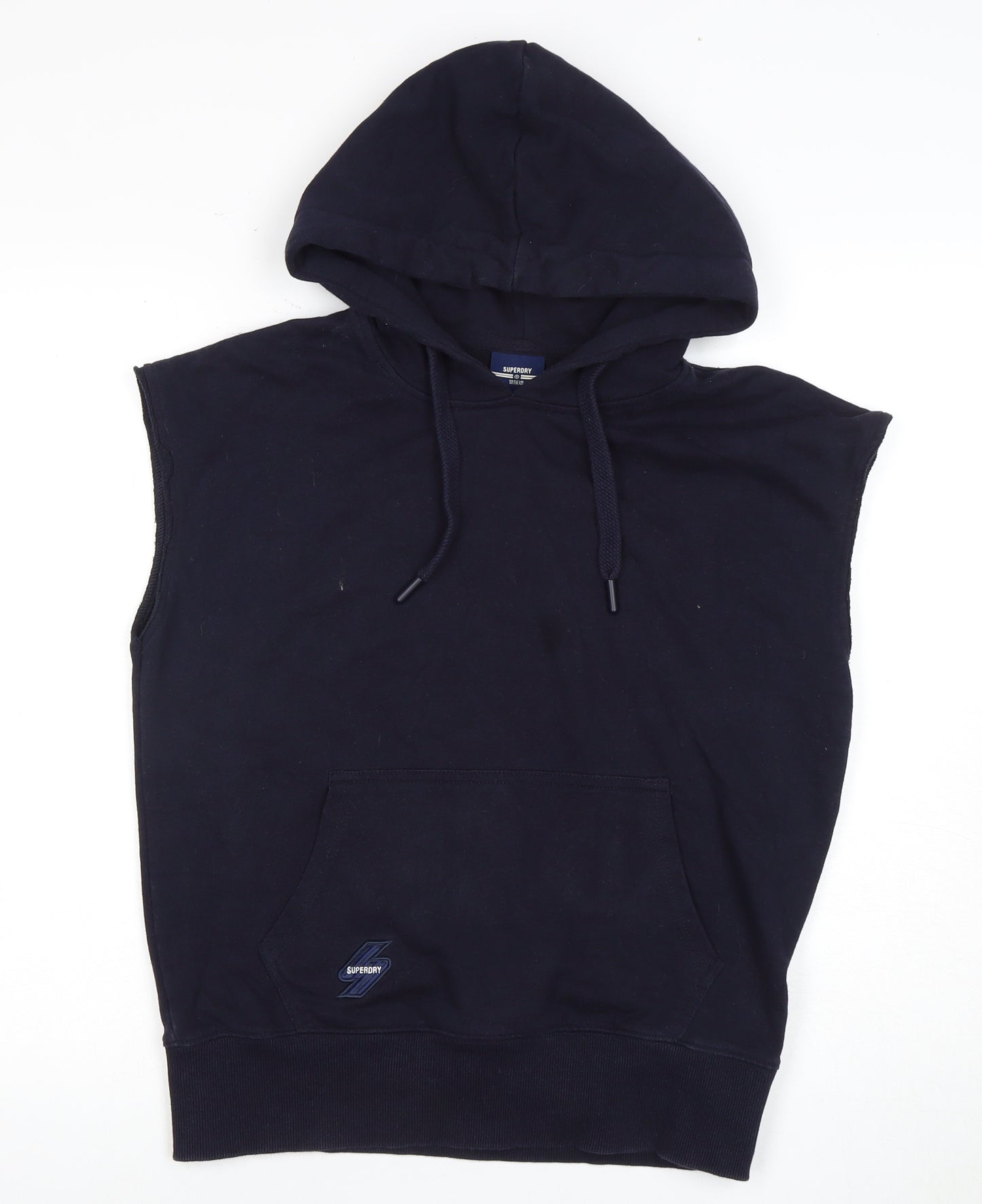 Superdry Women's Black Sleeveless Hoodie Size 12