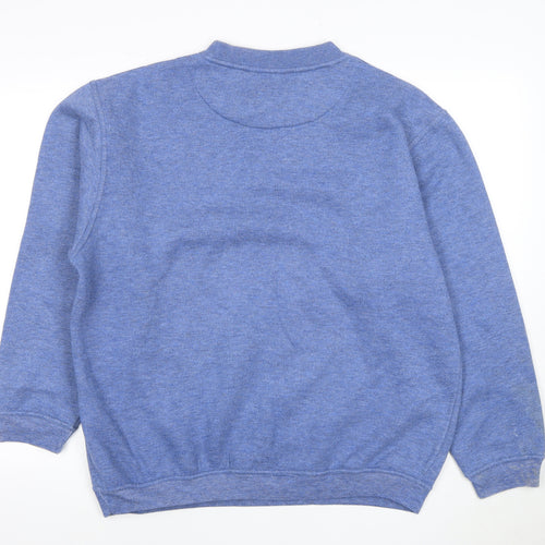 Springfield Men's Blue Crew Neck Pullover Sweatshirt M
