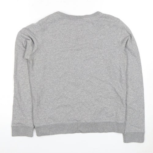 Jack Wills Women's Grey Logo Sweatshirt Size 8
