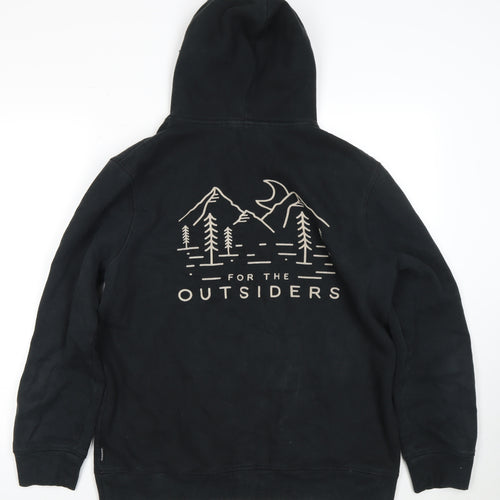 Passenger Black Unisex Hoodie, L, Nature Graphic Pullover