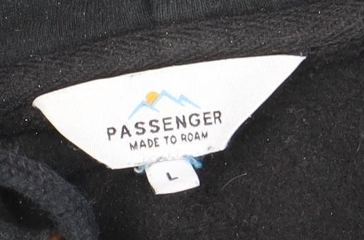 Passenger Black Unisex Hoodie, L, Nature Graphic Pullover