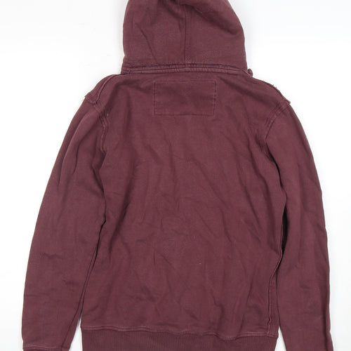 Superdry Unisex Purple Pullover Hoodie - L, Logo, Casual