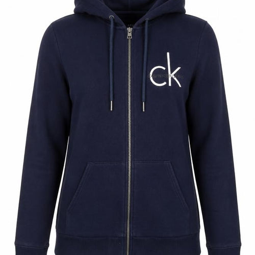 Calvin Klein Jeans Women's Blue XS Full Zip Hoodie