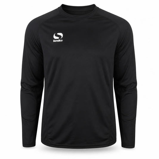 Front view of Sondico unisex black 2xl pullover gym top