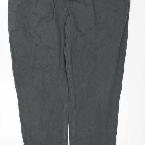 Fat Face Women's Grey Trousers Size 16 Regular Cot/Elast