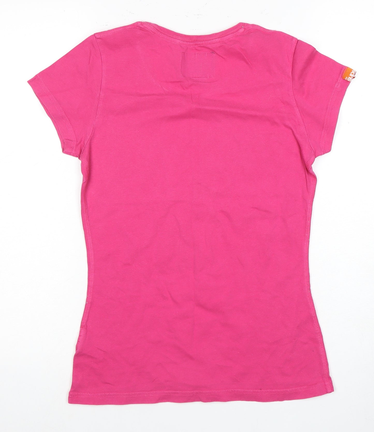 Superdry Women's Pink Slim Fit T-Shirt, Size S