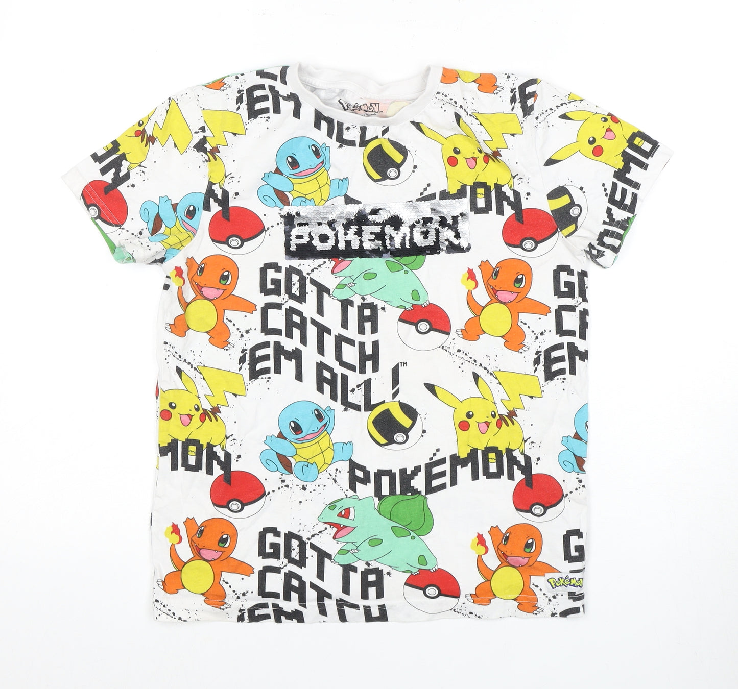 Next Boys Multicoloured Pokémon T-Shirt, Size 18 Years
