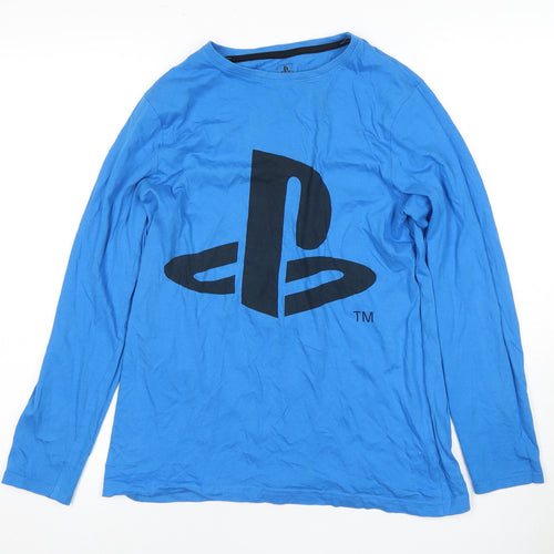 PlayStation Boys Blue 12-13 Years Graphic Long Sleeve Top