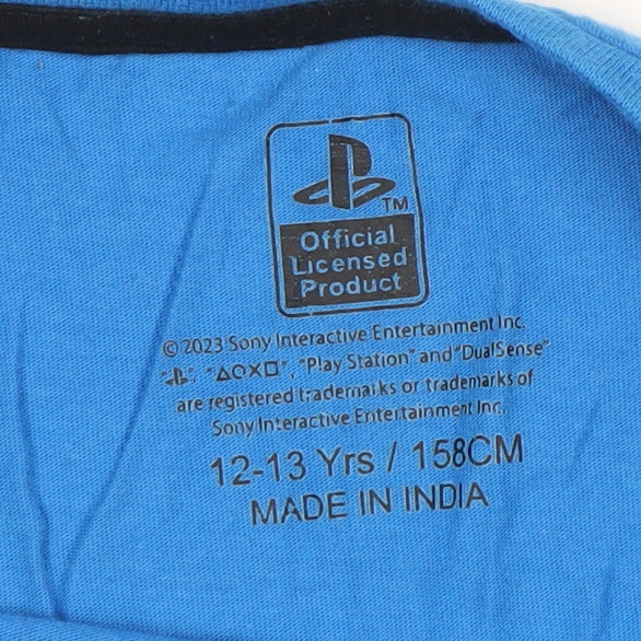 PlayStation Boys Blue 12-13 Years Graphic Long Sleeve Top