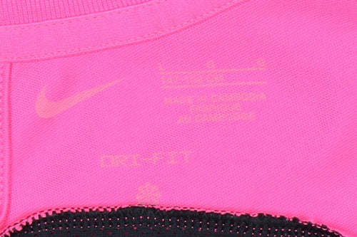 Nike Girls Pink Black Short Sleeve Jersey Sports Top 11-12 Years