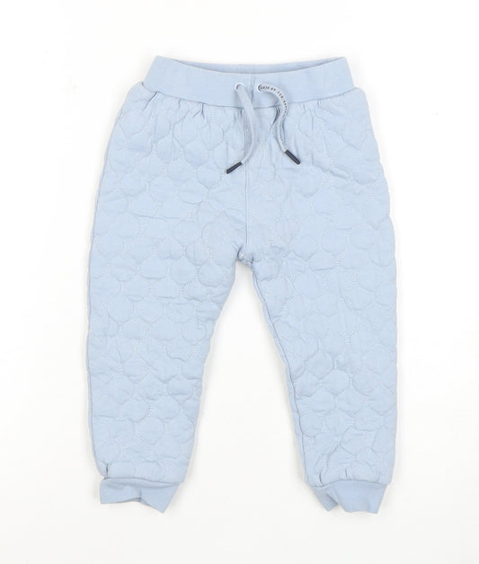 Baker by Ted Baker Boys Blue Cotton Jogger Trousers 2-3 Years