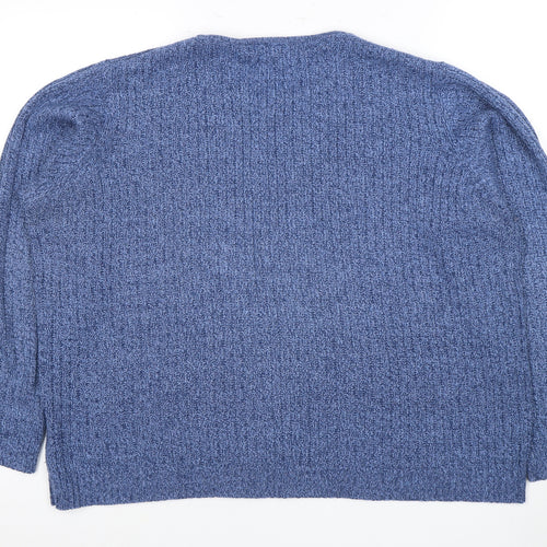 Honor Millburn Women's Blue Cable-Knit Pullover Jumper, L