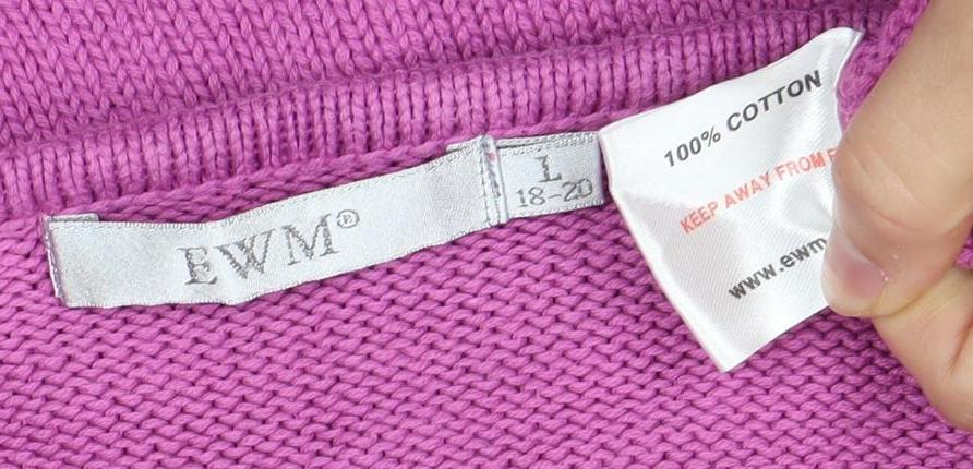 EWM Women's Pink Cotton Pullover Jumper Size 18