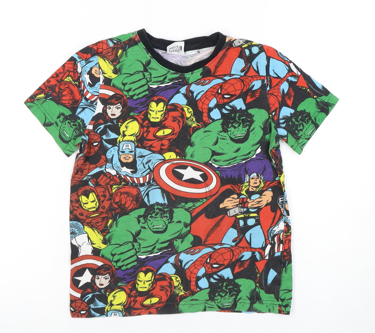 Marvel Boys Multicoloured 5-6 Years T-Shirt Superhero Graphic
