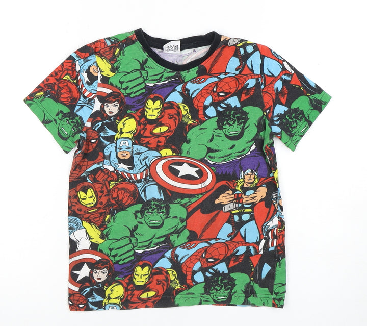 Marvel Boys Multicoloured 5-6 Years T-Shirt Superhero Graphic
