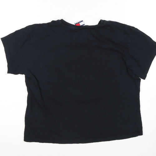 Tommy Jeans Black Unisex Medium Cotton T-Shirt