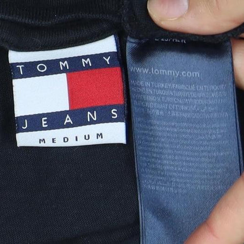 Tommy Jeans Black Unisex Medium Cotton T-Shirt