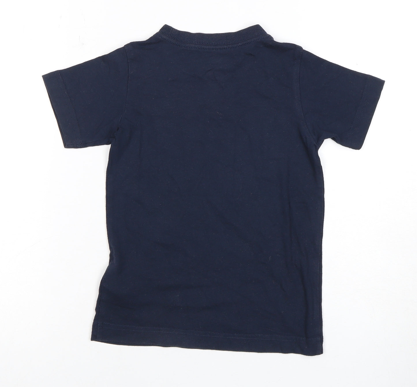 Nike Boys Blue T-Shirt 4-5 Years Athletic Logo Crew Neck