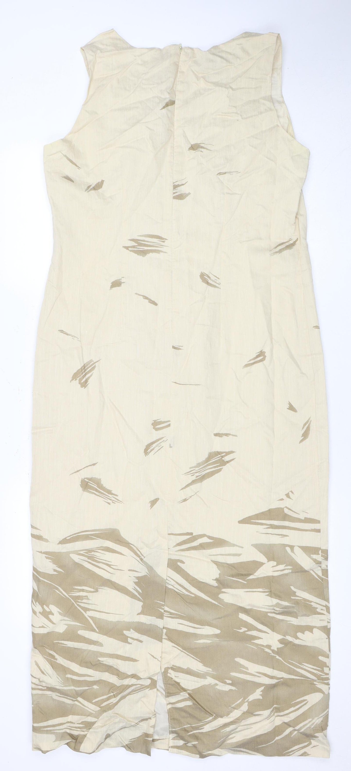 Alexon Women’s Beige Midi Dress - Size 14