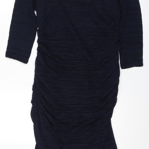 Jane Norman Women's Blue Bodycon Dress Size 16