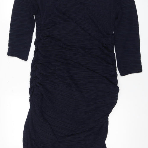 Jane Norman Women's Blue Bodycon Dress Size 16