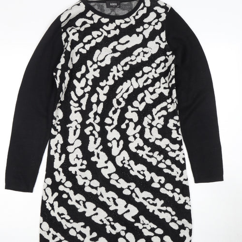 Klass Women's Black & White Jumper Dress Size S