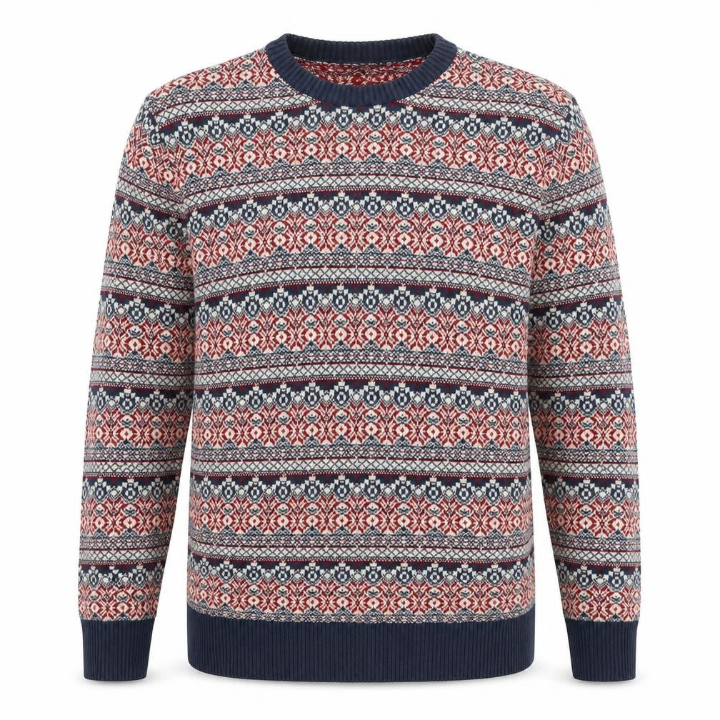 Front view of Jack & Jones Vintage Men's Multicoloured jumper