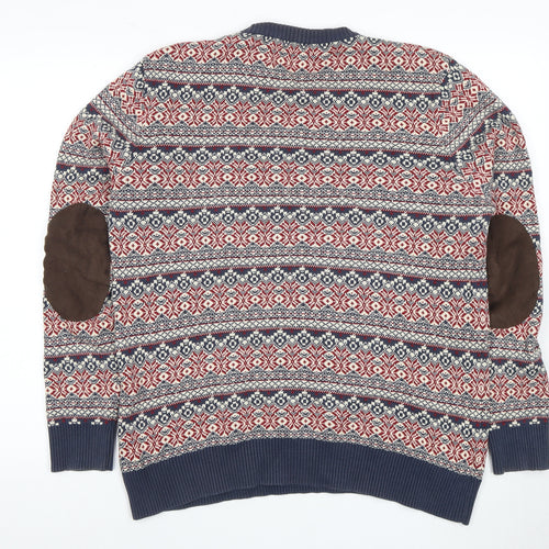 Jack & Jones Vintage Men's Multicoloured Pullover Jumper