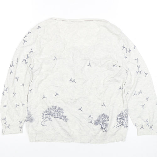 White Stuff Women's White Cardigan - Size: Regular