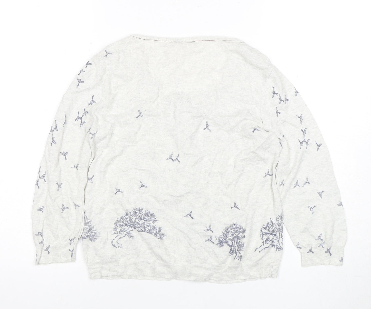 White Stuff Women's White Cardigan - Size: Regular