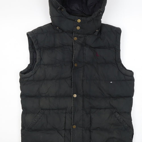 Jack Wills Women's Black Puffer Jacket M