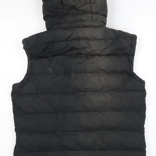 Jack Wills Women's Black Puffer Jacket M