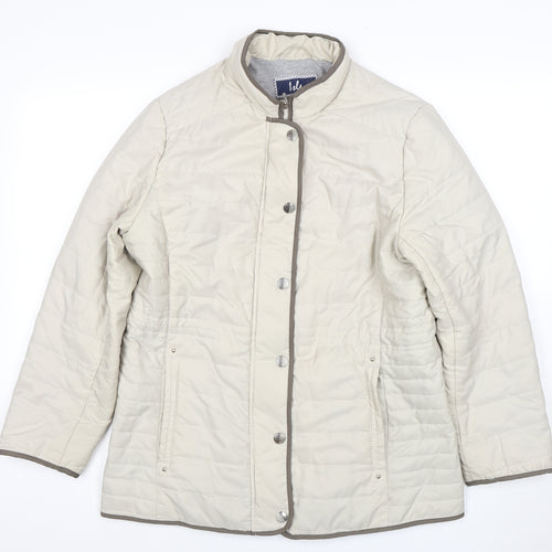 Lee Women's Beige Quilted Jacket Size 12