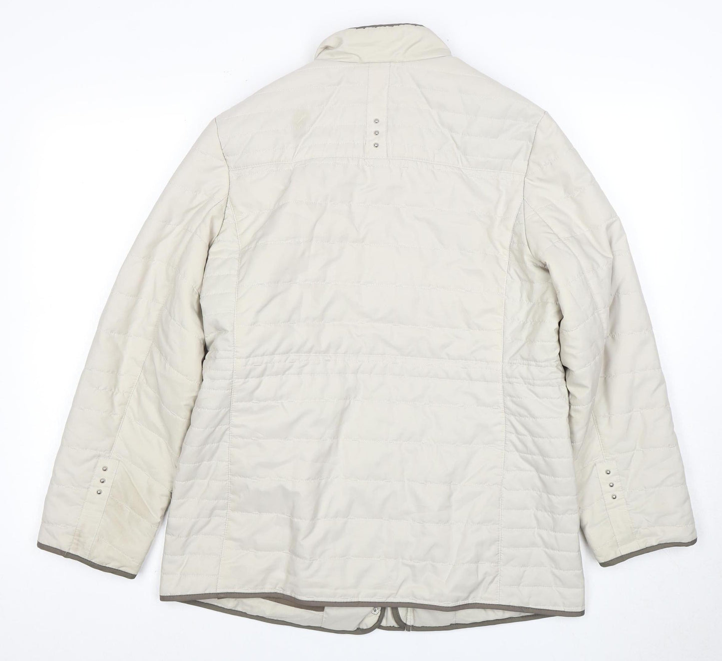 Lee Women's Beige Quilted Jacket Size 12