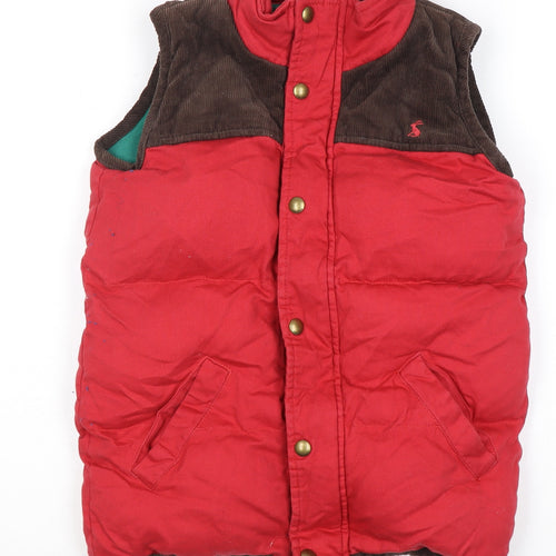 The Tom Joule Circus Boys Red Corduroy Jacket, 9-10 Years, Padded, Button Accent