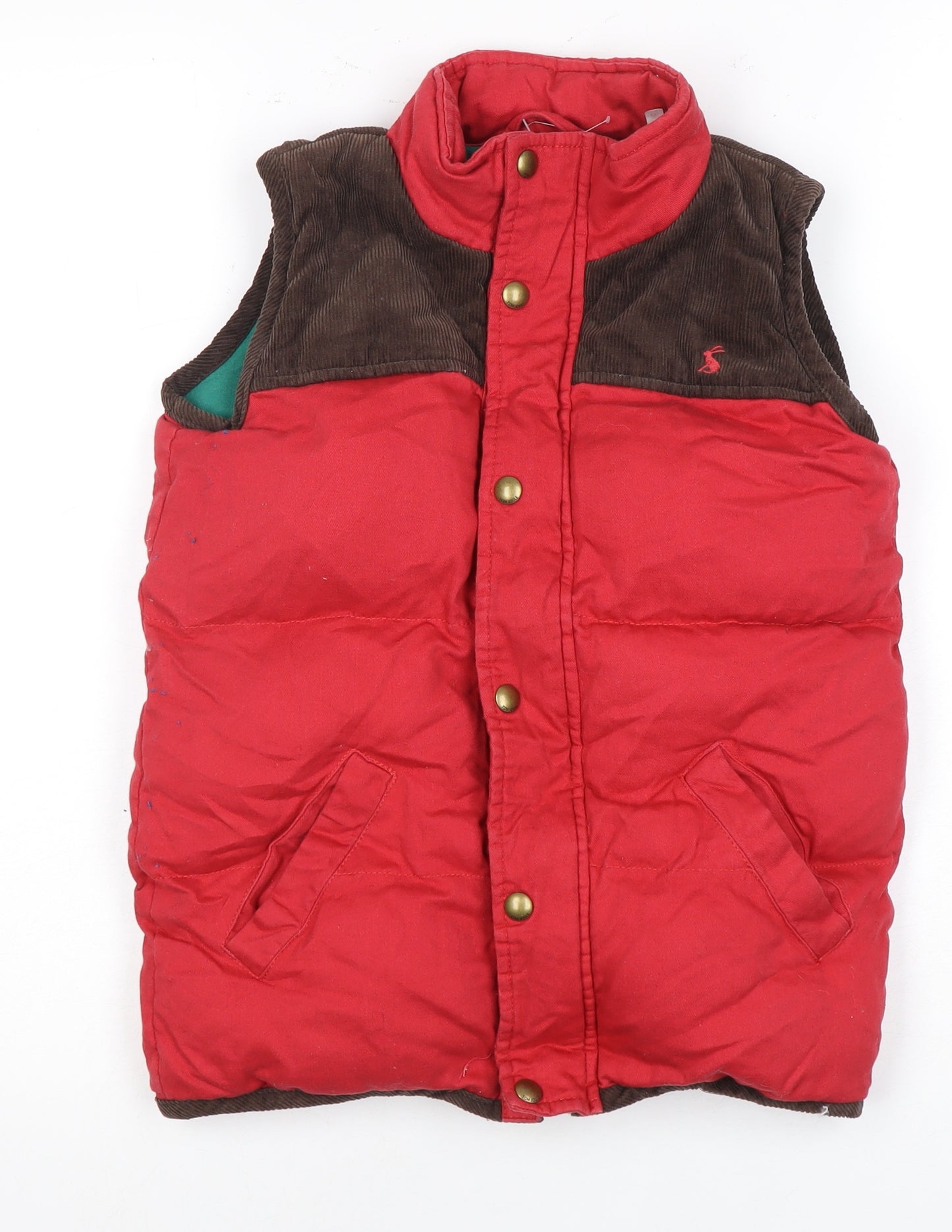 The Tom Joule Circus Boys Red Corduroy Jacket, 9-10 Years, Padded, Button Accent