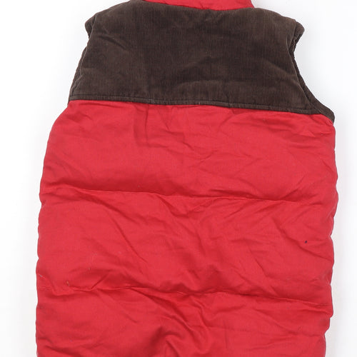 The Tom Joule Circus Boys Red Corduroy Jacket, 9-10 Years, Padded, Button Accent