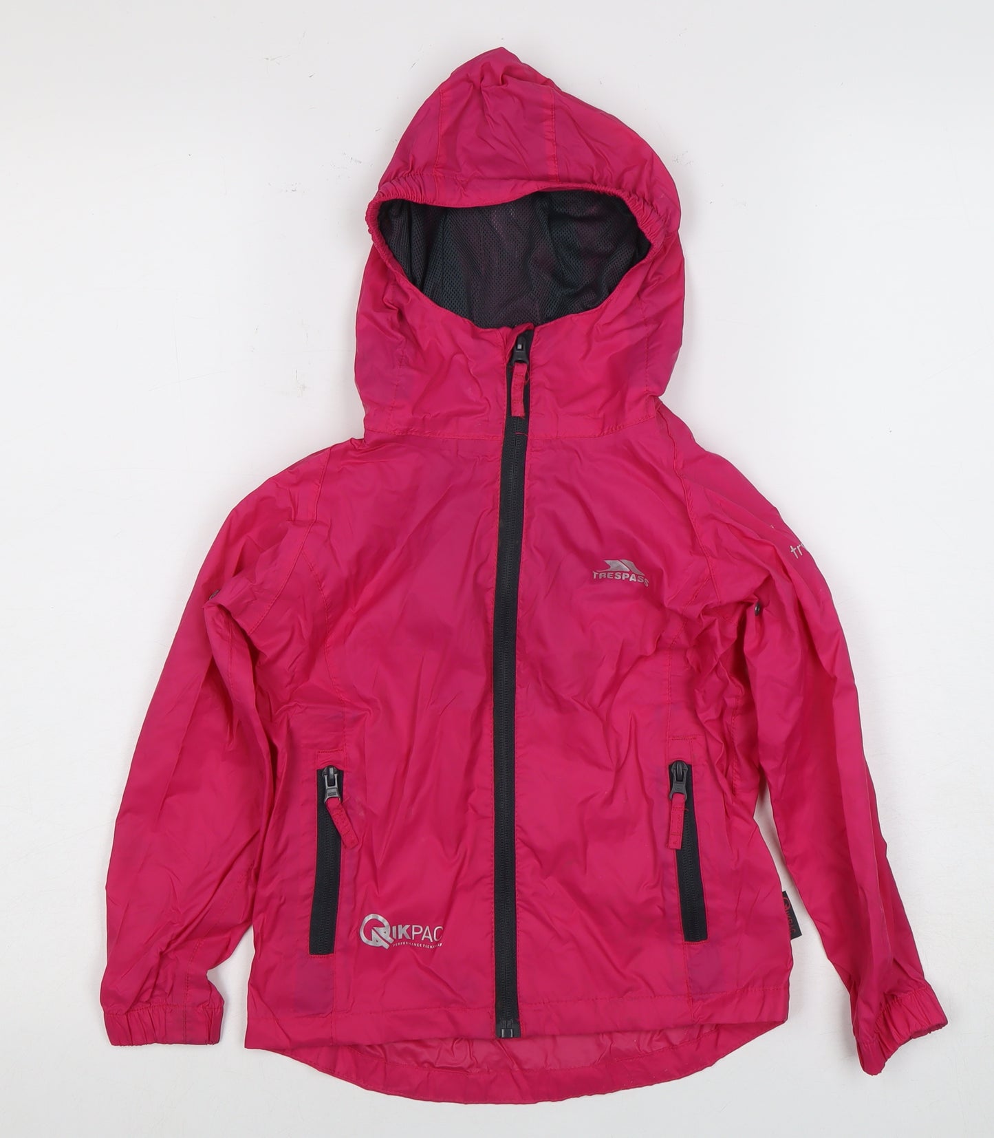 Trespass Girls Pink Rain Coat, 3-4 Years, Waterproof Jacket