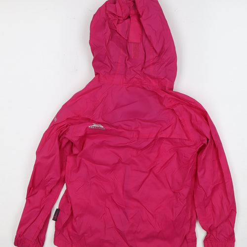 Trespass Girls Pink Rain Coat, 3-4 Years, Waterproof Jacket