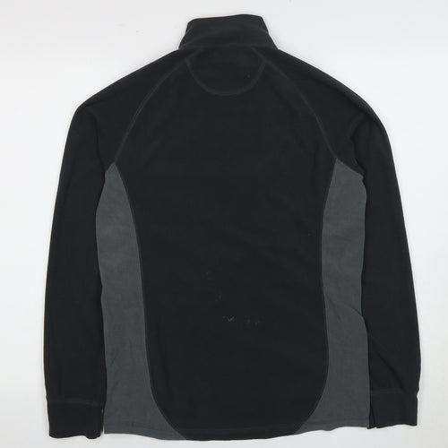 Trespass Men’s Black Fleece Sweatshirt, Size S, Logo Accent