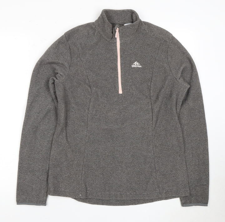 Quechua Women's Grey Pullover Sweatshirt Size 12