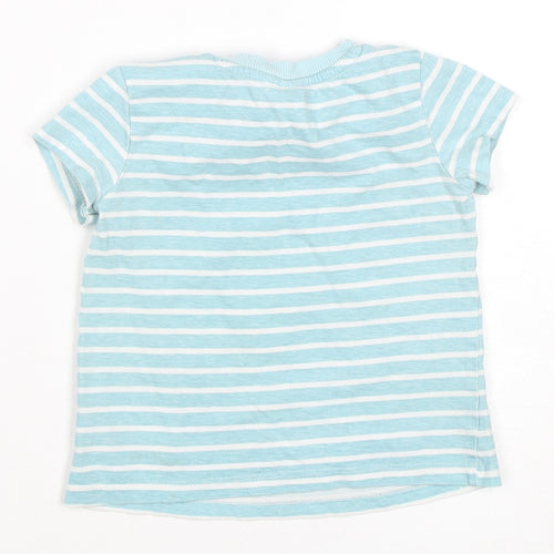 Disney Baby Blue Striped T-Shirt 12-18 Months