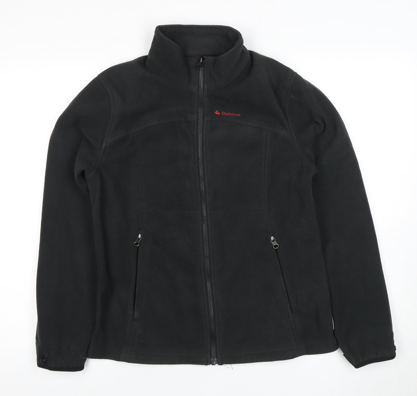 Quechua Women's Black Fleece Jacket Size 18