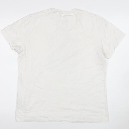 Adidas Unisex Adults White M Basic Short Sleeve T-Shirt